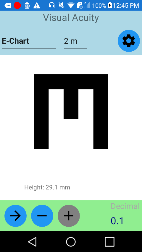 E Chart on Samsung Galaxy K3 2017
