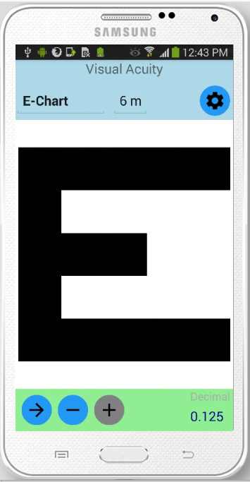 E Chart on Samsung Galaxy Note 3